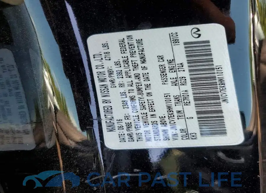 JN1CV7EK9HM110151# 12