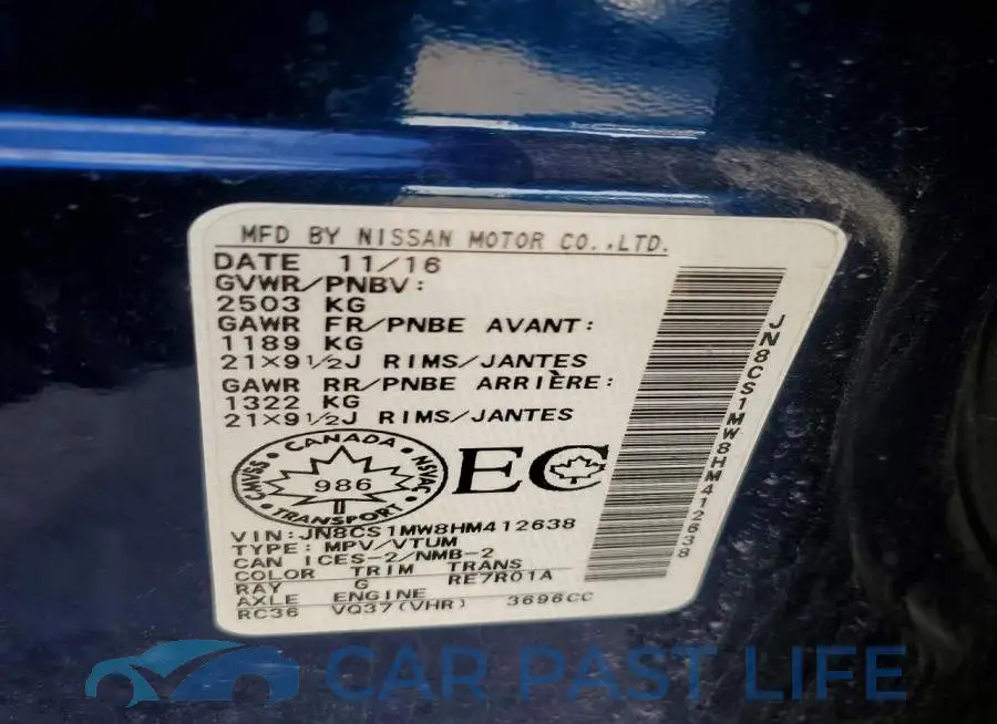 JN8CS1MW8HM412638# 13