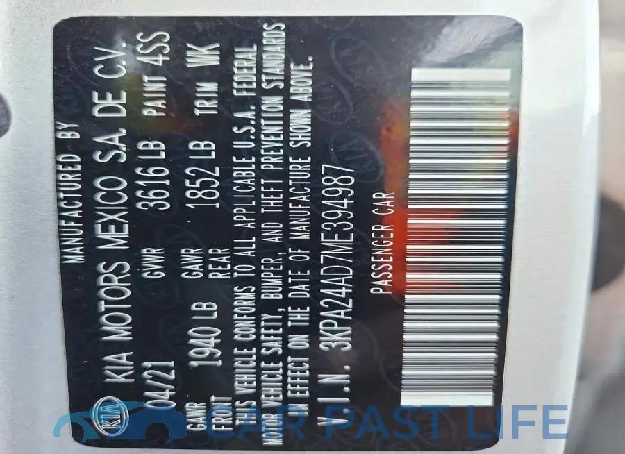 3KPA24AD7ME394987# 13