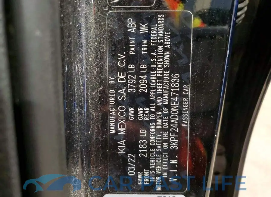 3KPF24AD0NE471836# 13