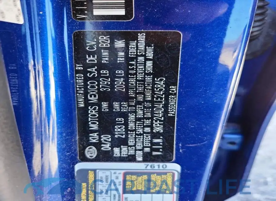3KPF24AD4LE245845# 13