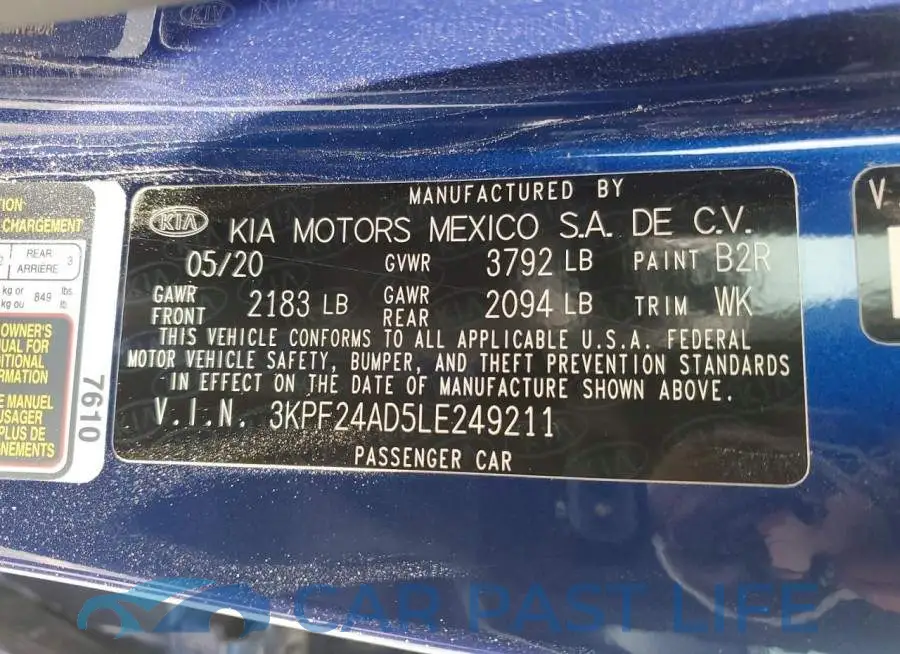 3KPF24AD5LE249211# 12
