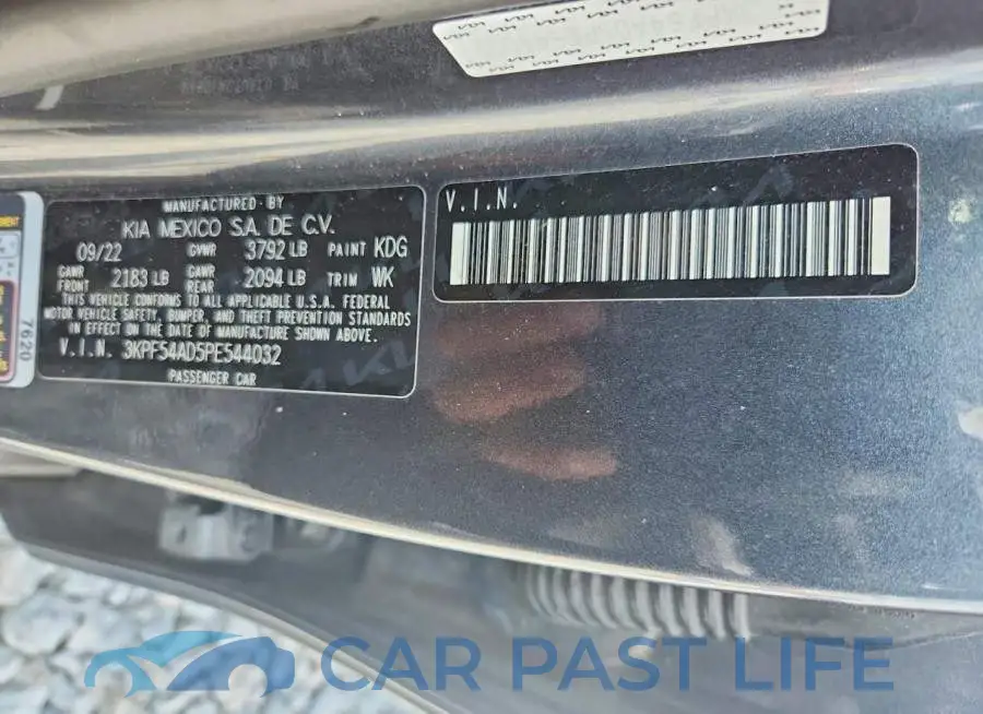 3KPF54AD5PE544032# 12