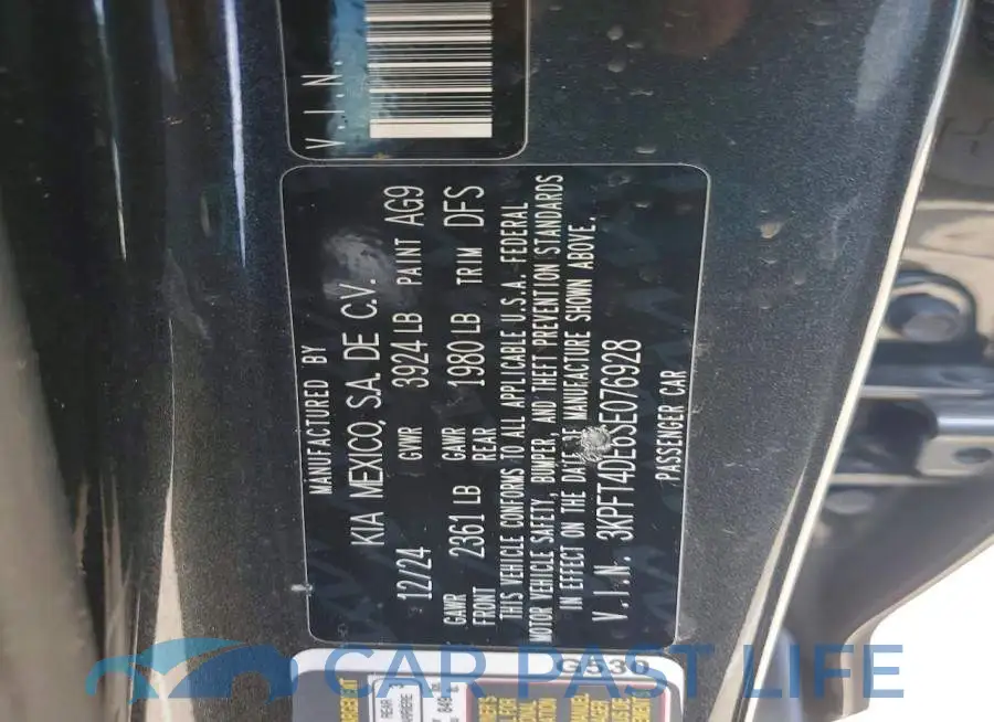 3KPFT4DE6SE076928# 12