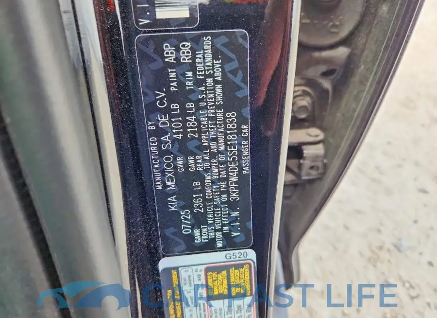 3KPFW4DE5SE181838# 13