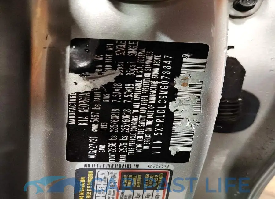 5XYRLDLC9MG073847# 13