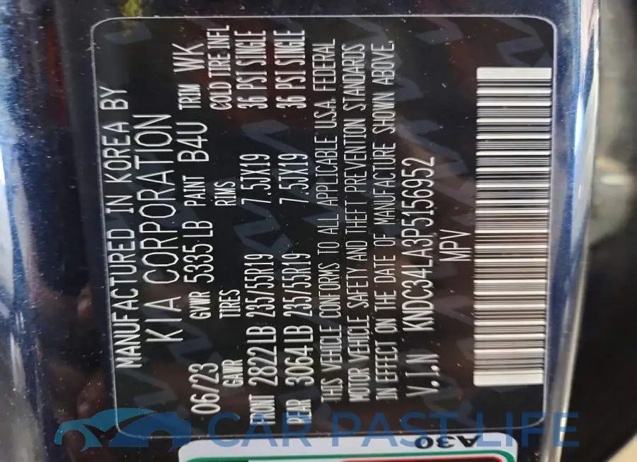 KNDC34LA3P5156952# 13