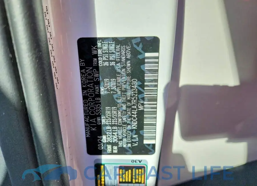 KNDC44LA7R5213430# 12