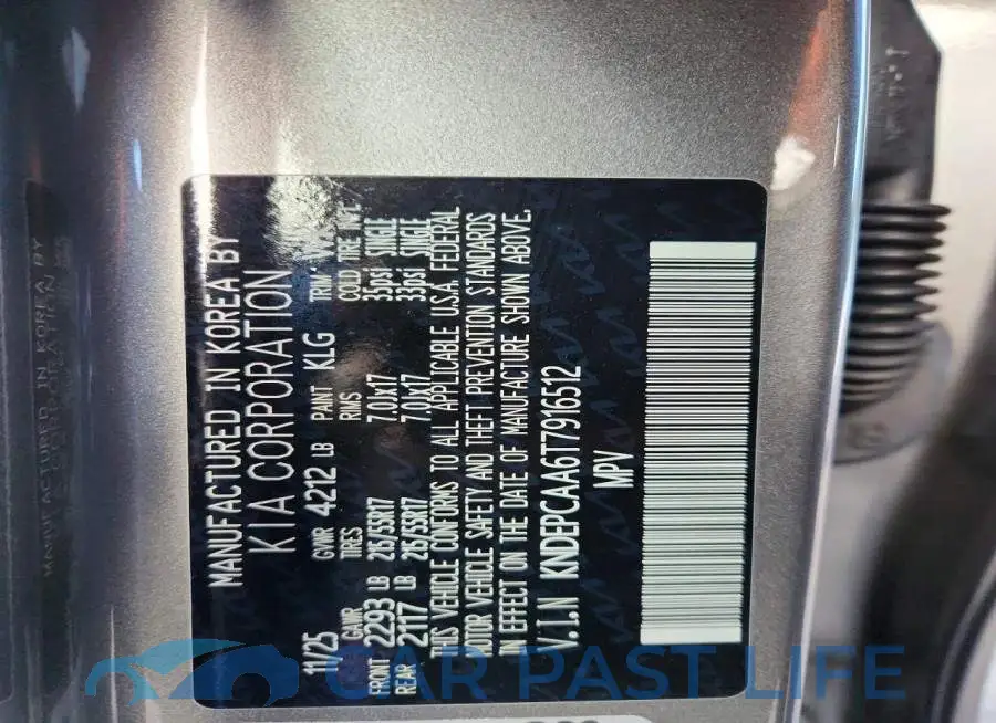 KNDEPCAA6T7916512# 13