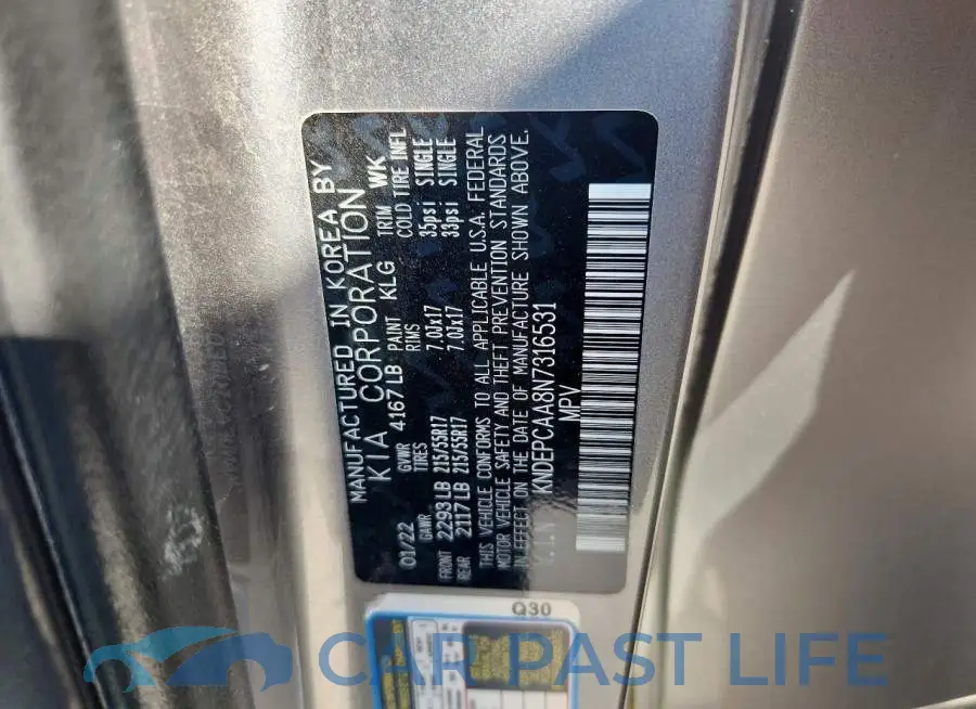 KNDEPCAA8N7316531# 13