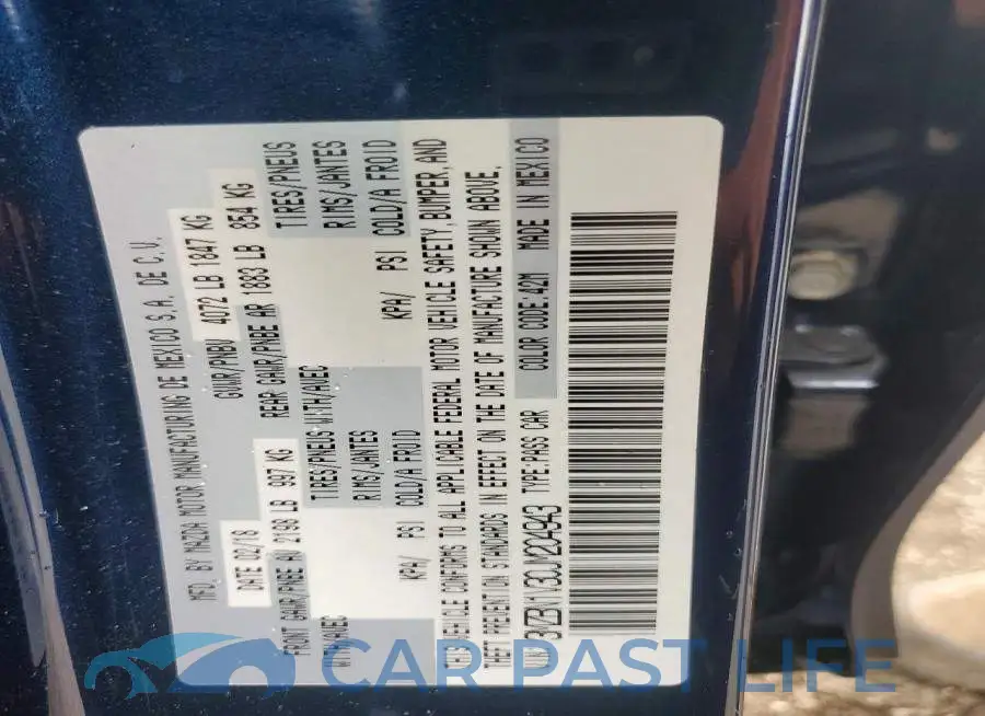 3MZBN1V30JM204943# 12