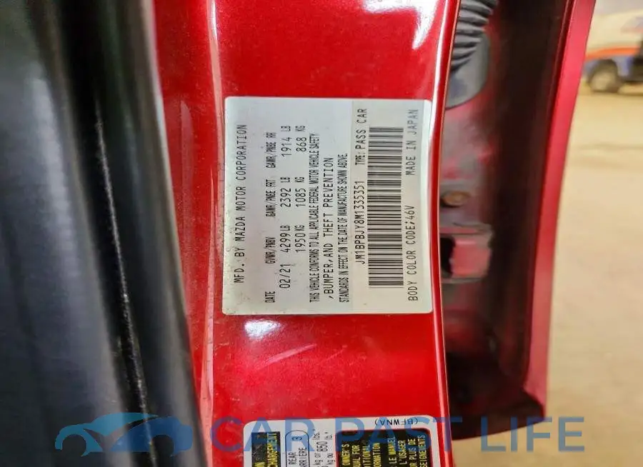 JM1BPBJY8M1335351# 12