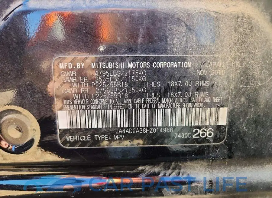 JA4AD2A38HZ014968# 13