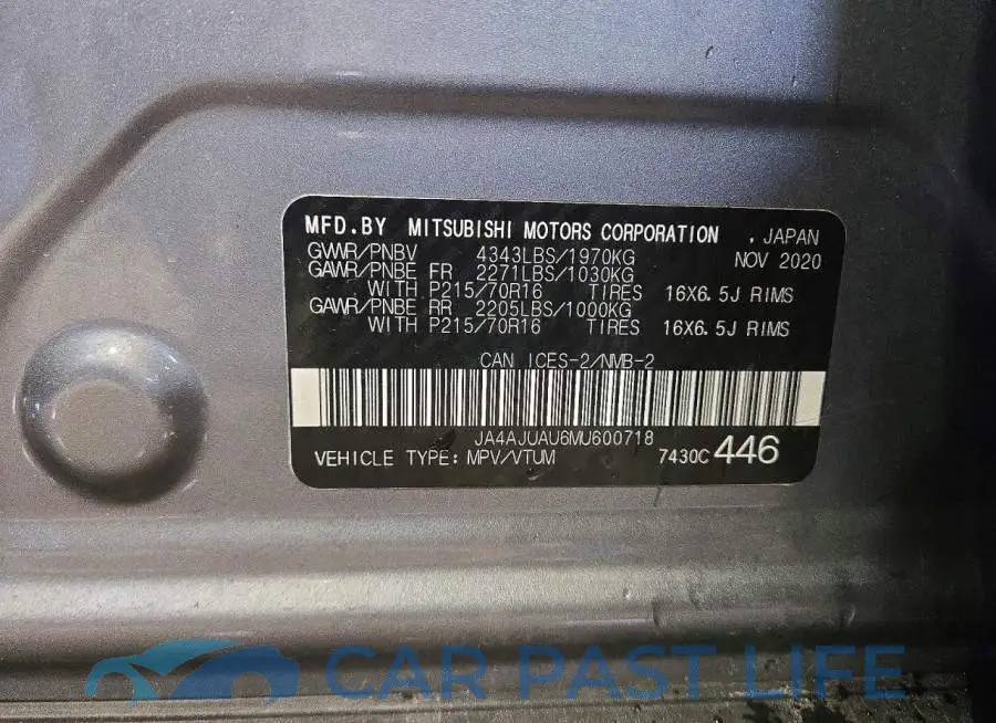 JA4AJUAU6MU600718# 13
