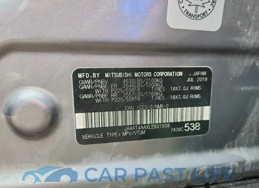 JA4AT4AAXLZ601808# 14