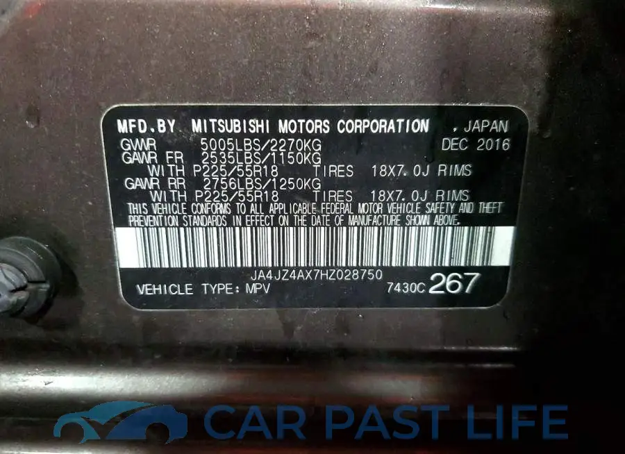 JA4JZ4AX7HZ028750# 12