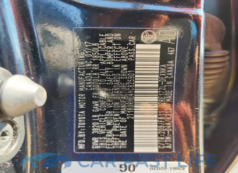 2T1BURHE4HC825901# 12