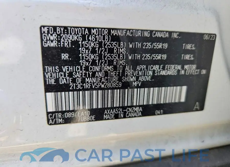 2T3C1RFV5PW280859# 13