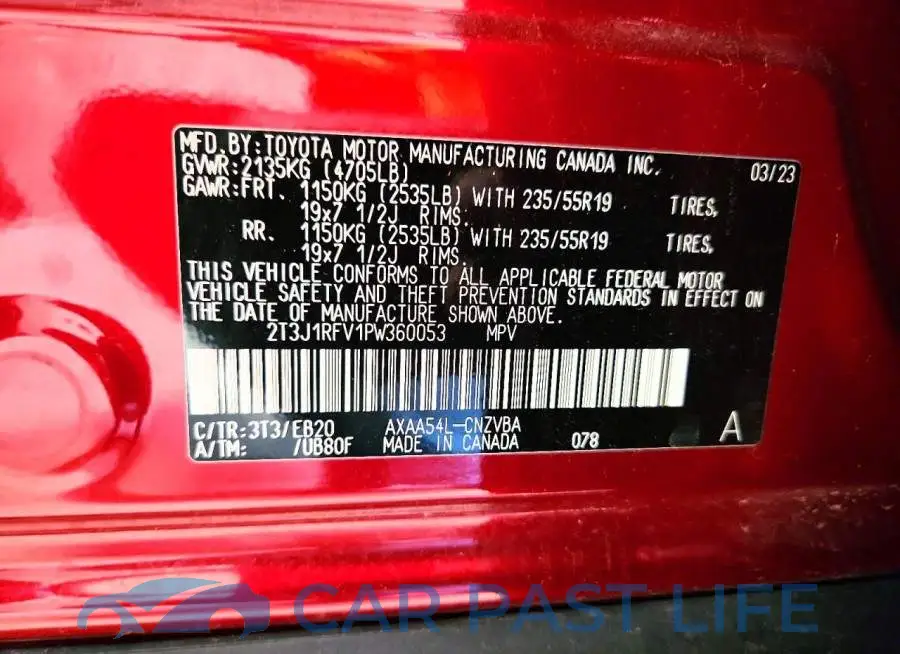 2T3J1RFV1PW360053# 14