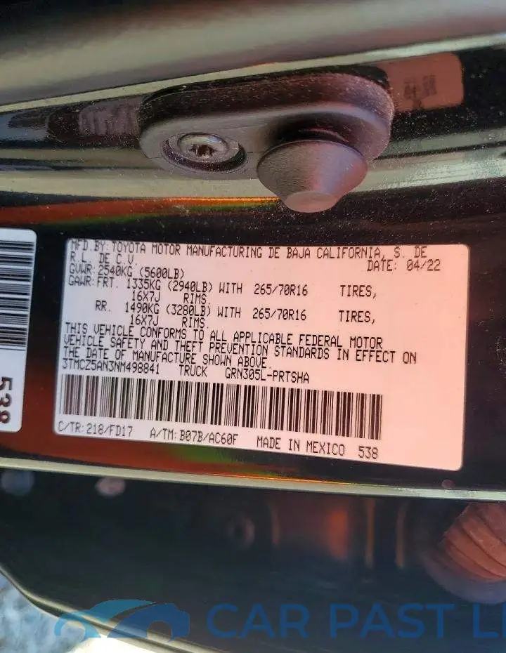 3TMCZ5AN3NM498841# 12