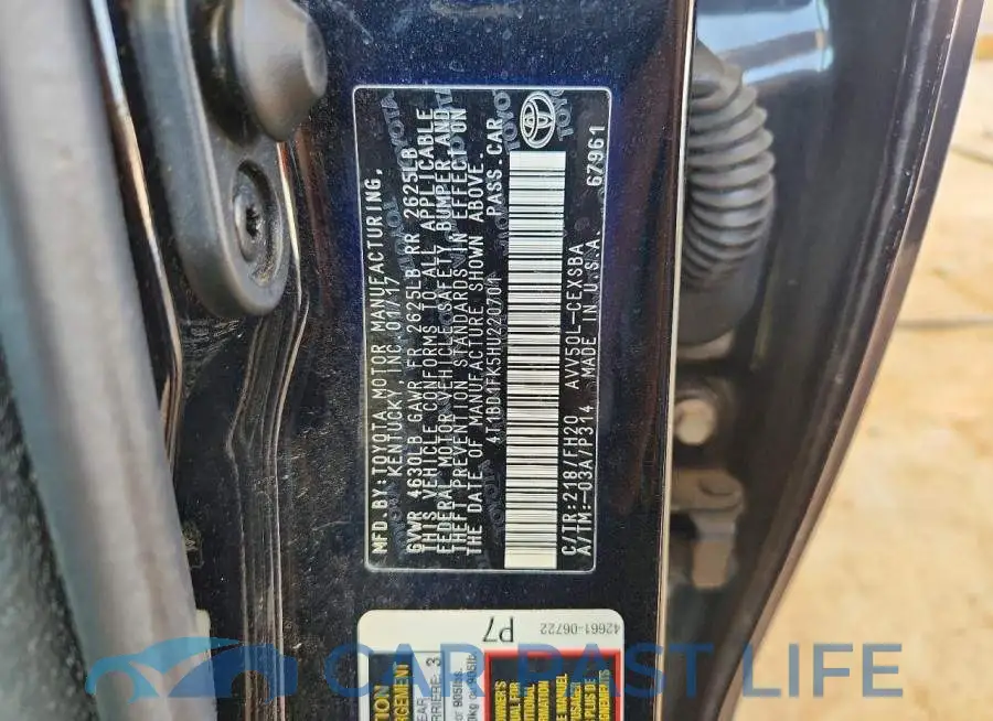 4T1BD1FK5HU220701# 13