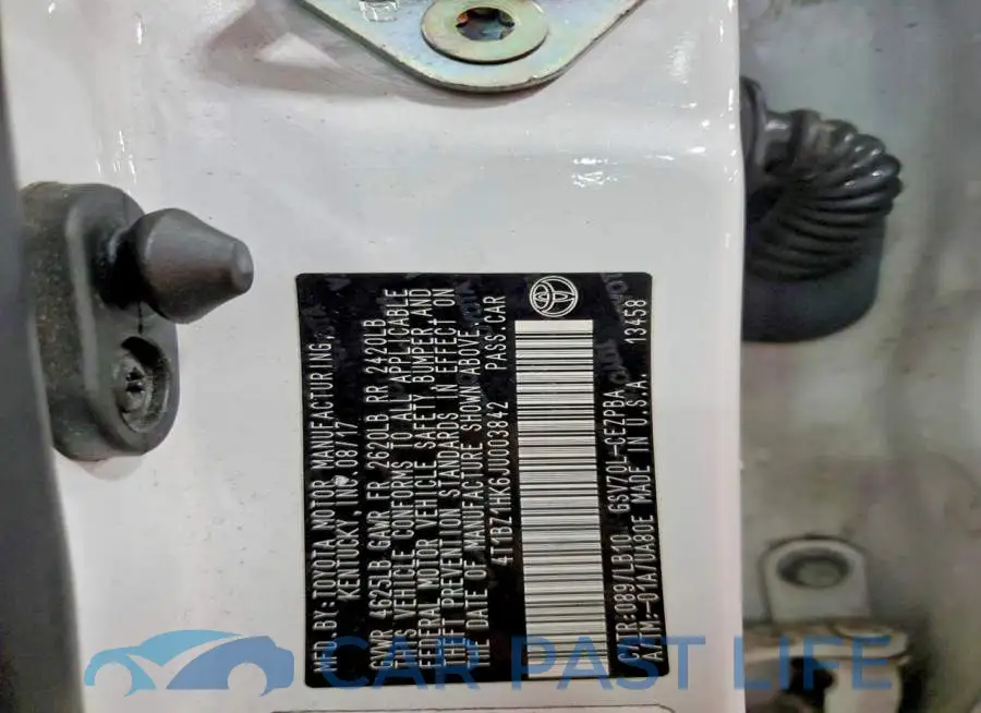4T1BZ1HK6JU003842# 12