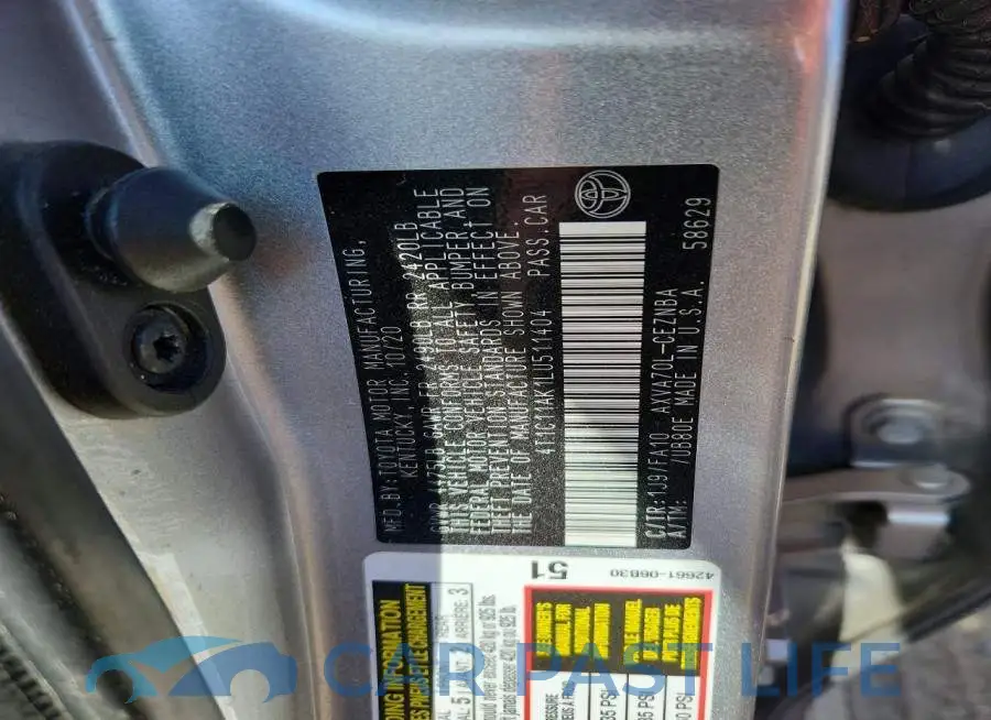4T1C11AK1LU511404# 12