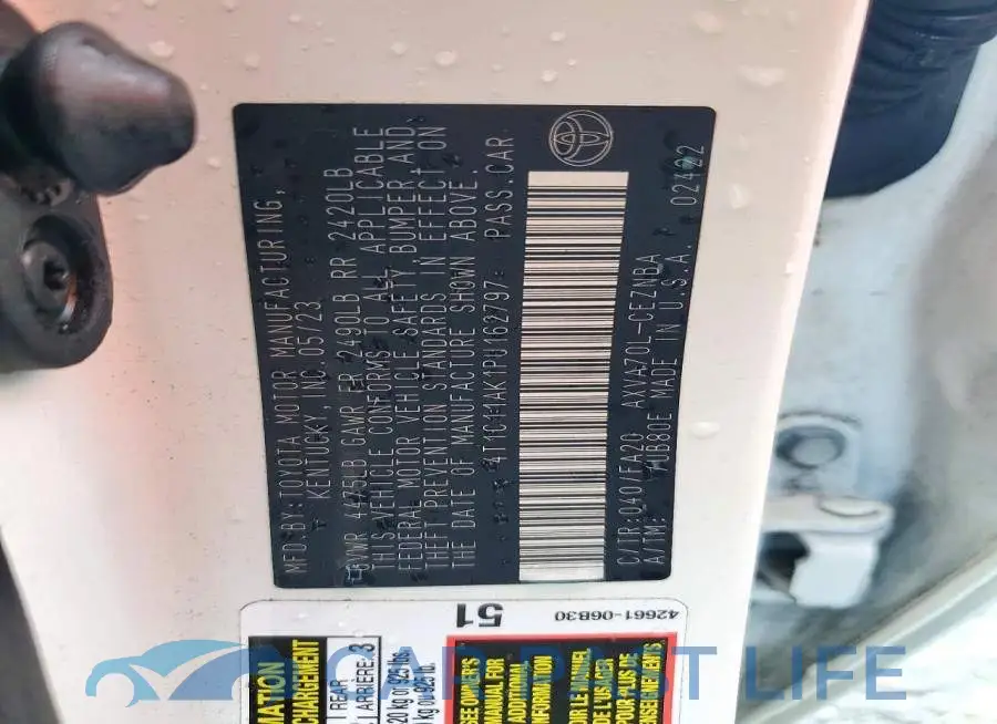 4T1C11AK1PU162797# 12