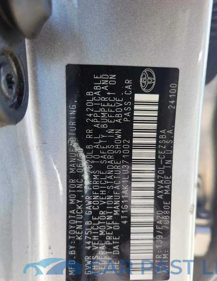 4T1G11AK1LU371002# 12