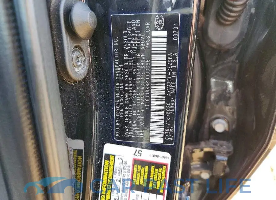 4T1G11BK8MU030096# 12