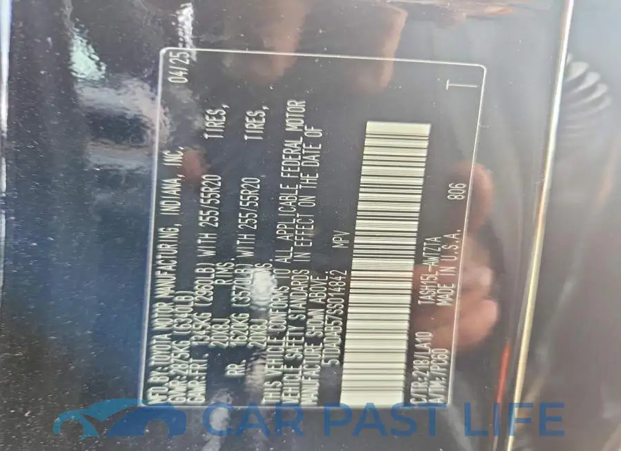 5TDADAB57SS014842# 14
