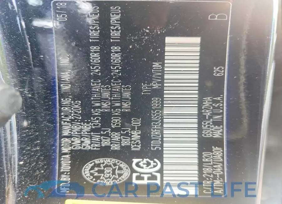 5TDJZRFH3JS551999# 14