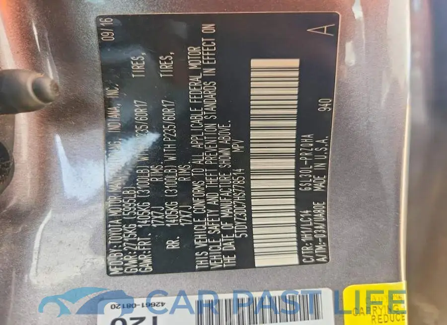 5TDYZ3DC7HS778514# 13