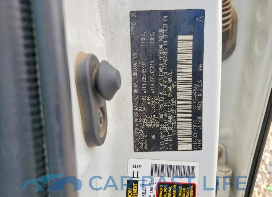 5TDZZRAH7LS510305# 13