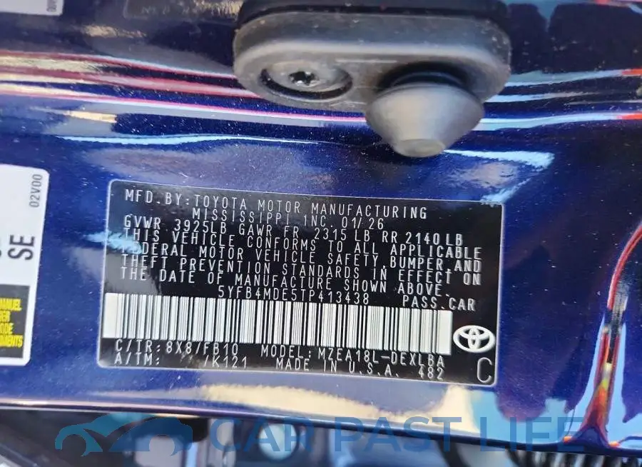 5YFB4MDE5TP413438# 12