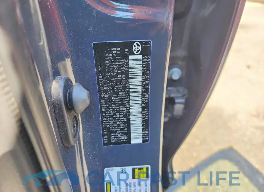 5YFB4MDE6SP297925# 12