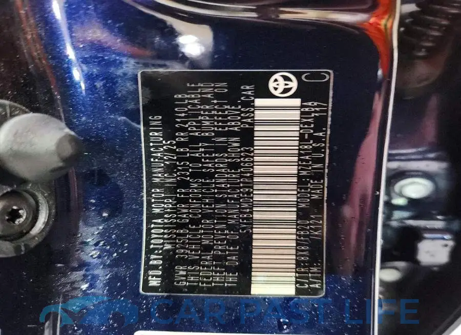 5YFB4MDE9TP406623# 12