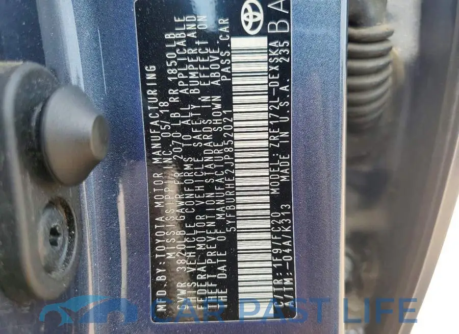 5YFBURHE2JP852021# 12