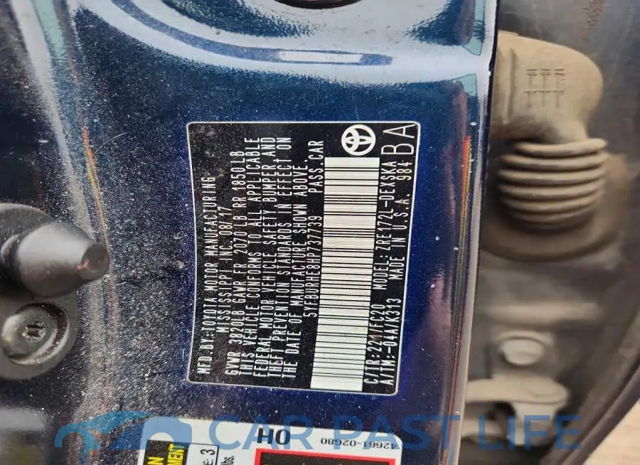 5YFBURHE8HP737739# 12
