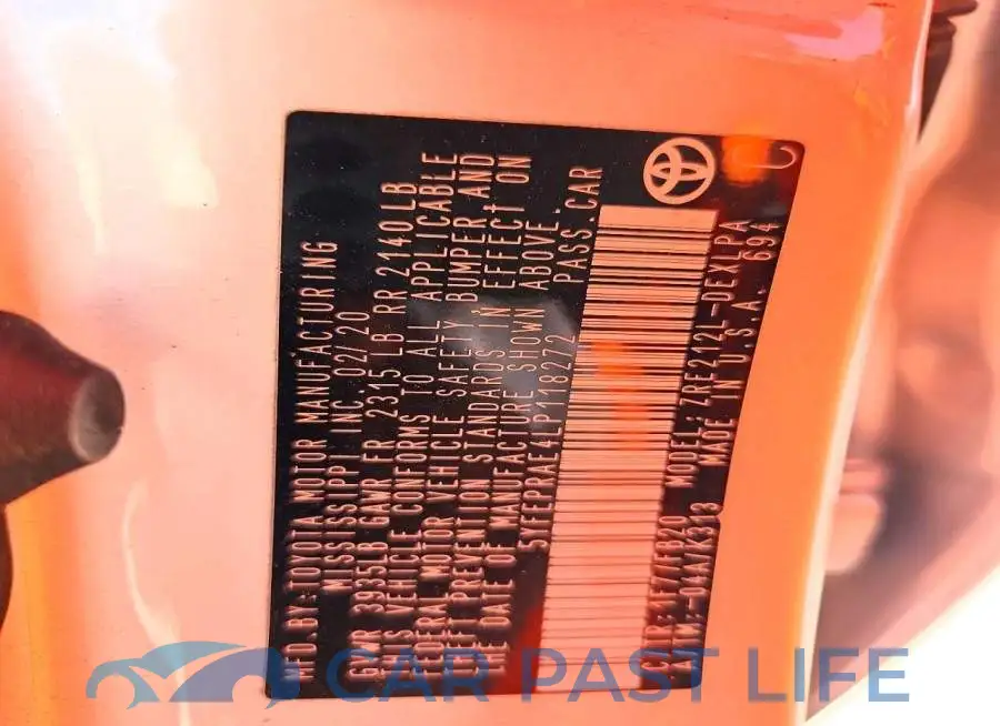 5YFEPRAE4LP118272# 12