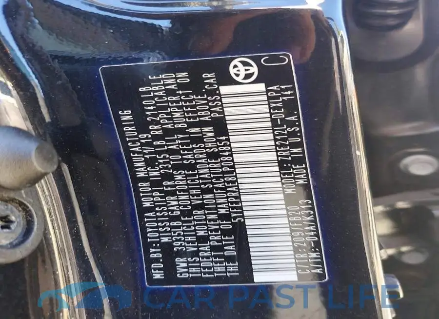 5YFEPRAE8LP084854# 12