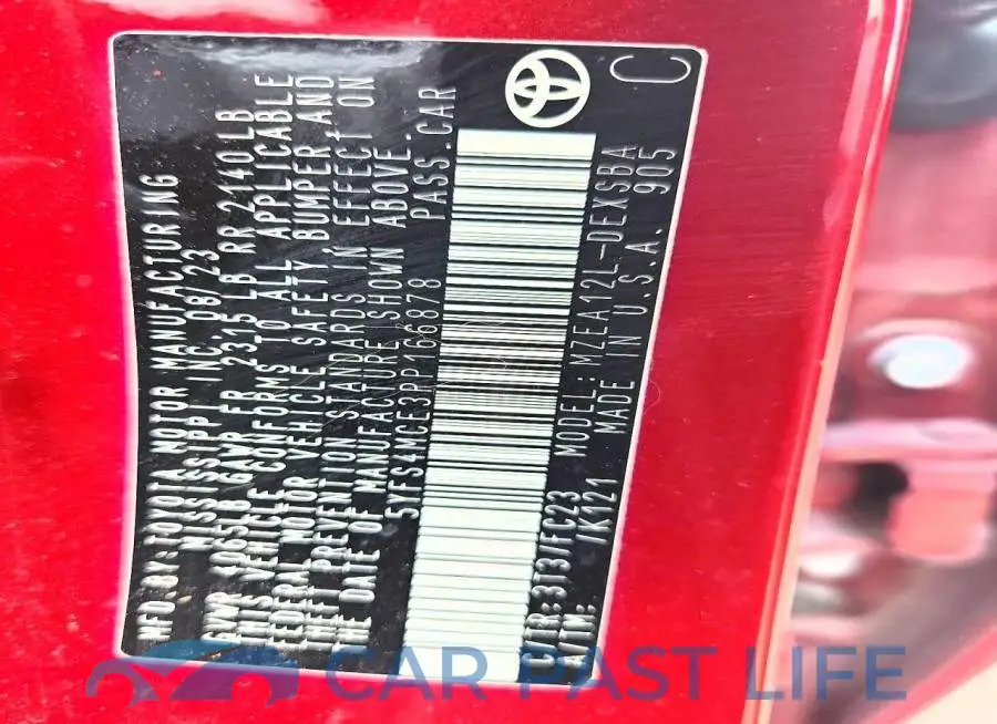 5YFS4MCE3PP166878# 13