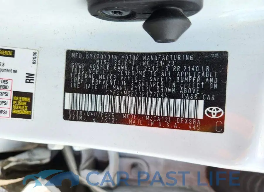 5YFS4MCE7RP177045# 12