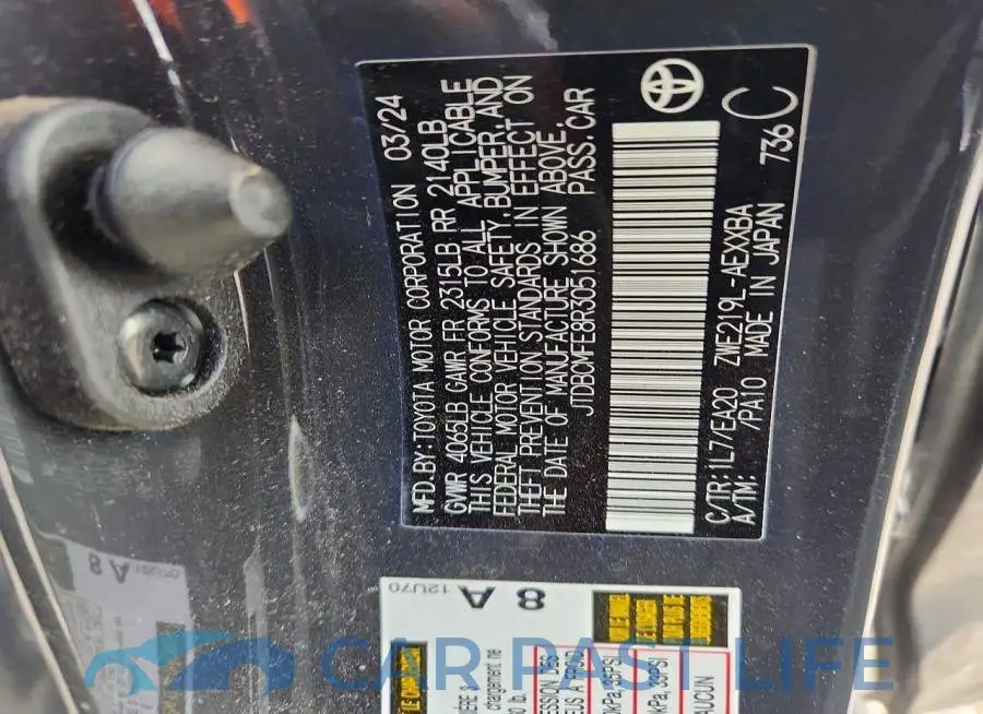 JTDBCMFE8R3051686# 13
