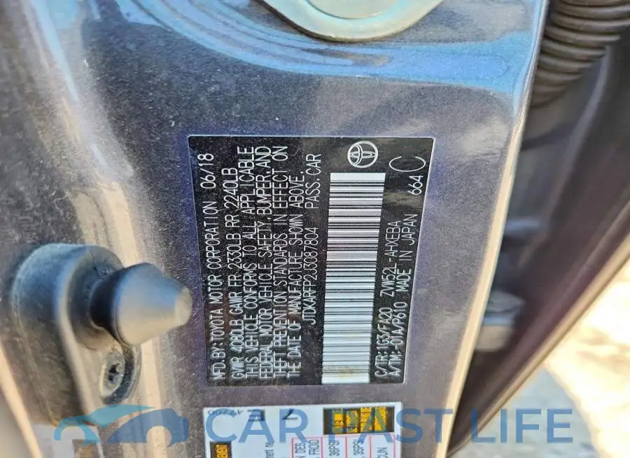 JTDKARFP2J3087804# 12