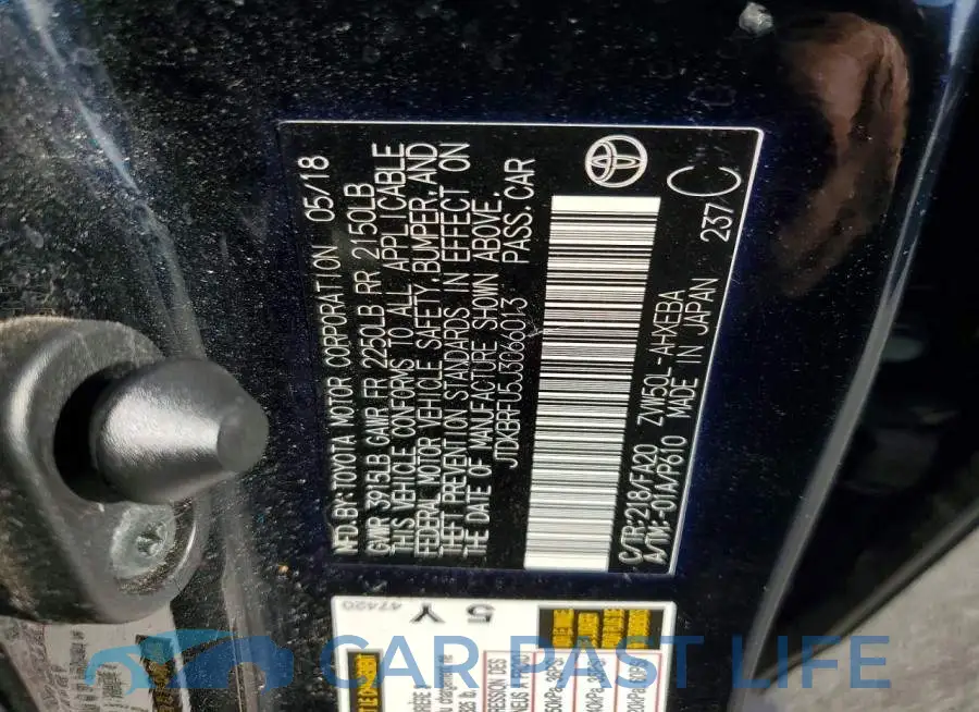 JTDKBRFU5J3066013# 12