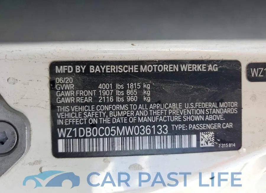 WZ1DB0C05MW036133# 13