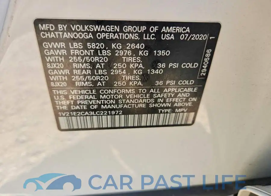 1V21E2CA3LC221972# 13