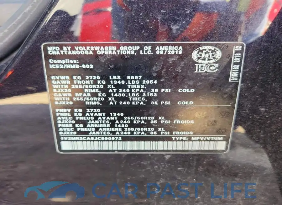 1V2MR2CA8JC590972# 13