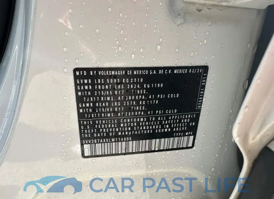 3VV2B7AX5LM114005# 10